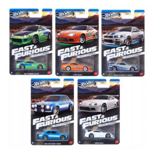 Zestaw Hot Wheels Fast & Furious Brian O'Conner 5 szt.