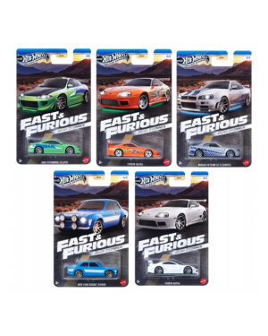 Zestaw Hot Wheels Fast & Furious Brian O'Conner 5 szt.