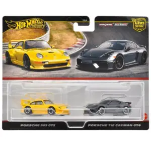 Porsche 993 GT2 & Porsche 718 Cayman GT4 - 2-Pack Hot Wheels Premium