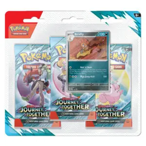 Pokemon TCG: Scarlet & Violet - Journey Together 3-Pack Blister Box - Scrafty