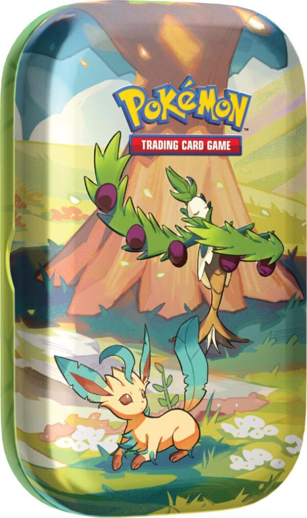 Pokémon TCG: Vibrant Paldea - Mini Tin - Leafeon - obrazek 3