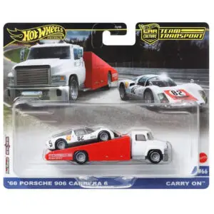 Hot Wheels Team Transport '66 Porsche 906 Carrera 6 & Carry On