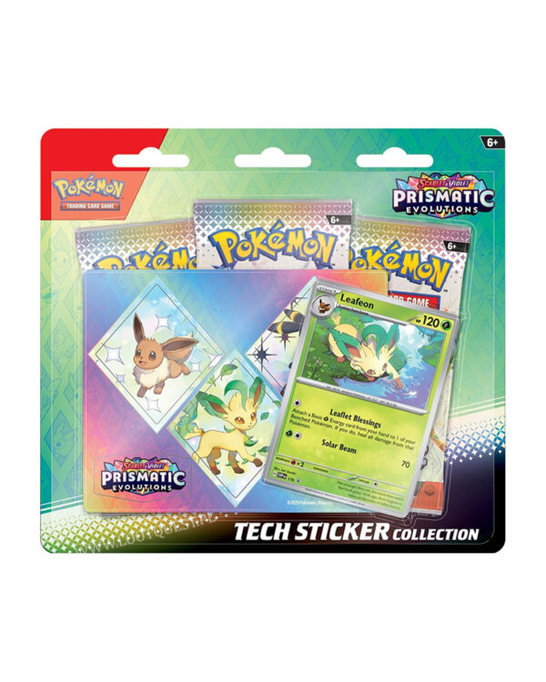 Pokemon TCG: Prismatic Evolutions – Tech Sticker Collection – Leafeon