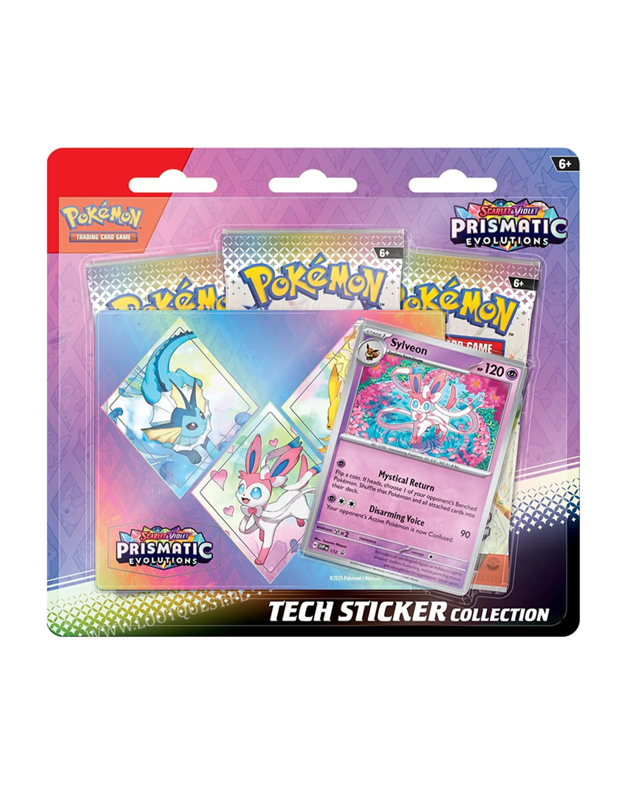 Pokemon TCG: Prismatic Evolutions – Tech Sticker Collection – Sylveon