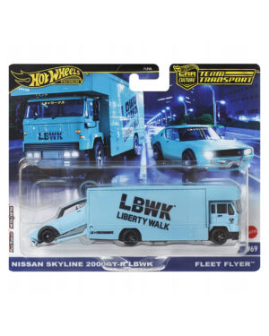 Hot Wheels Team Transport Nissan Skyline 2000 GT-R LBWK & Fleet Flyer
