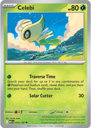 Karta Pokémon: Mega Evolution - 012 - Celebi (Reverse Holo)