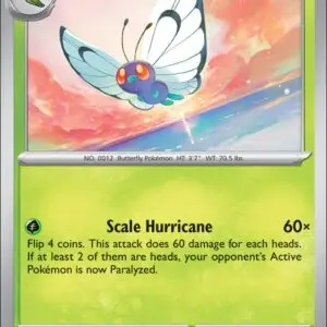 Karta Pokémon: Journey Together - 003 - Butterfree (Reverse Holo)