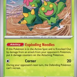Karta Pokémon: Journey Together - 008 - Maractus (Reverse Holo)