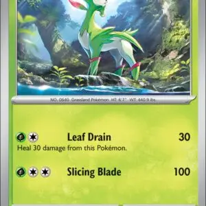 Karta Pokémon: Journey Together - 015 - Virizion (Reverse Holo)