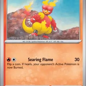 Karta Pokémon: Journey Together - 020 - Magmar (Reverse Holo)