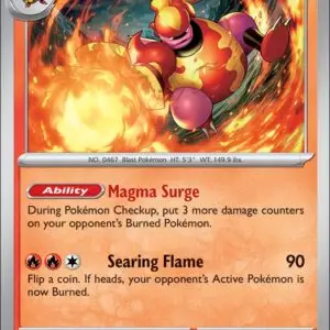 Karta Pokémon: Journey Together - 021 - Magmortar (Reverse Holo)