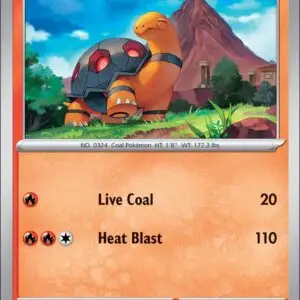 Karta Pokémon: Journey Together - 025 - Torkoal (Reverse Holo)