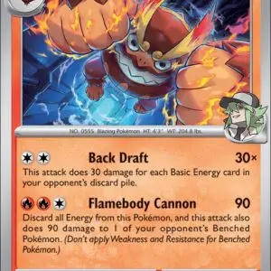 Karta Pokémon: Journey Together - 027 - N's Darmanitan (Reverse Holo)