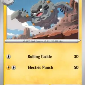 Karta Pokémon: Journey Together - 045 - Alolan Graveler (Reverse Holo)