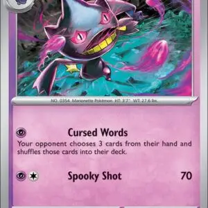 Karta Pokémon: Journey Together - 060 - Banette (Reverse Holo)