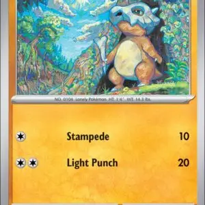 Karta Pokémon: Journey Together - 076 - Cubone (Reverse Holo)