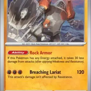 Karta Pokémon: Journey Together - 082 - Regirock (Reverse Holo)