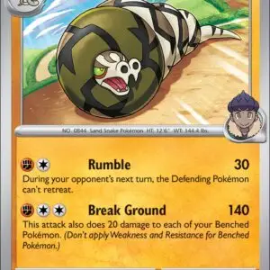 Karta Pokémon: Journey Together - 087 - Hop's Sandaconda (Reverse Holo)