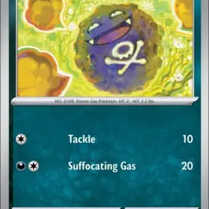 Karta Pokémon: Journey Together - 091 - Koffing (Reverse Holo)