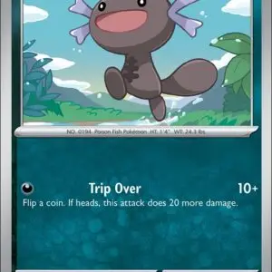 Karta Pokémon: Journey Together - 093 - Paldean Wooper (Reverse Holo)