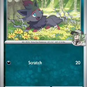 Karta Pokémon: Journey Together - 097 - N's Zorua (Reverse Holo)