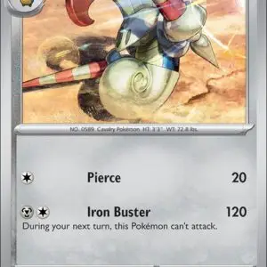 Karta Pokémon: Journey Together - 102 - Escavalier (Reverse Holo)