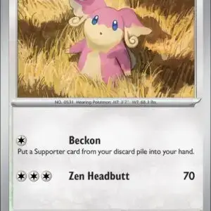 Karta Pokémon: Journey Together - 124 - Audino (Reverse Holo)