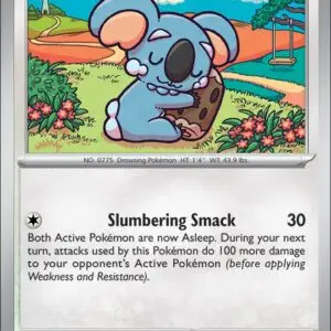 Karta Pokémon: Journey Together - 129 - Komala (Reverse Holo)