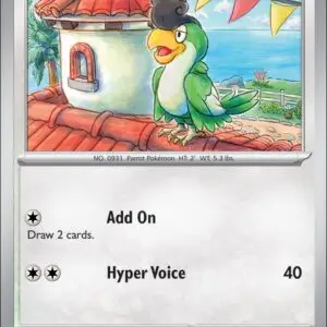 Karta Pokémon: Journey Together - 141 - Squawkabilly (Reverse Holo)