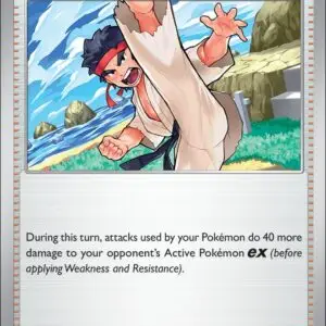 Karta Pokémon: Journey Together - 143 - Black Belt's Training (Reverse Holo)