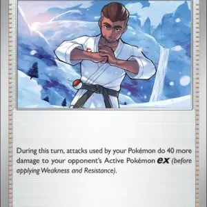 Karta Pokémon: Journey Together - 145 - Black Belt's Training (Reverse Holo)