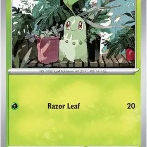 Karta Pokémon: Mega Evolution - 008 - Chikorita (Reverse Holo)