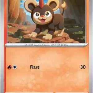 Karta Pokémon: Mega Evolution - 023 - Litleo (Reverse Holo)