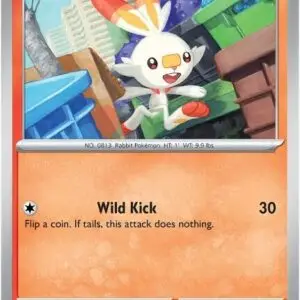 Karta Pokémon: Mega Evolution - 026 - Scorbunny (Reverse Holo)