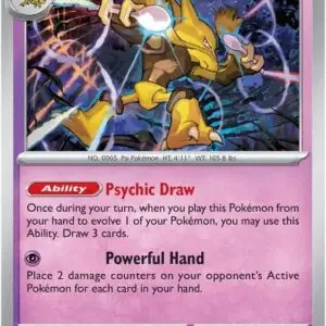 Karta Pokémon: Mega Evolution - 056 - Alakazam (Reverse Holo)