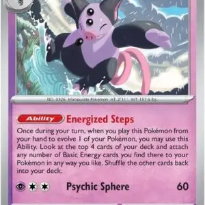Karta Pokémon: Mega Evolution - 063 - Grumpig (Reverse Holo)