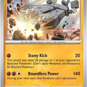 Karta Pokémon: Mega Evolution - 081 - Stonjourner (Reverse Holo)