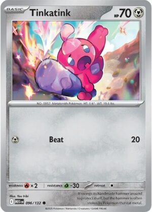 Karta Pokémon: Mega Evolution - 096 - Tinkatink (Reverse Holo)