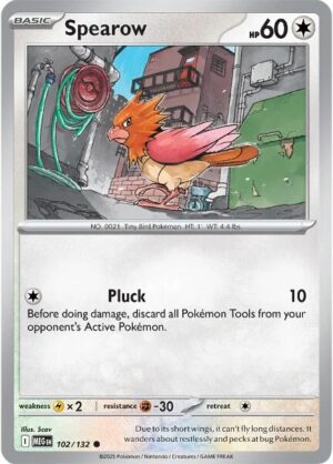 Karta Pokémon: Mega Evolution - 102 - Spearow (Reverse Holo)