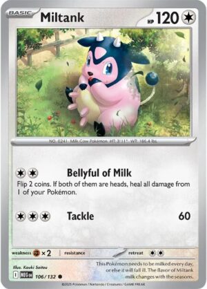 Karta Pokémon: Mega Evolution - 106 - Miltank (Reverse Holo)
