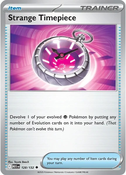Karta Pokémon: Mega Evolution - 128 - Strange Timepiece (Reverse Holo)