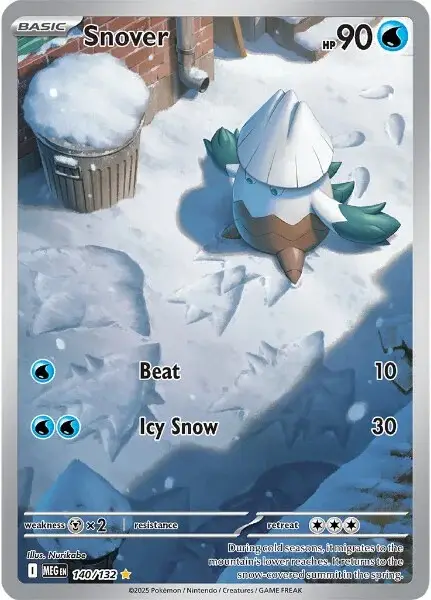 Karta Pokémon: Mega Evolution - 140 - Snover