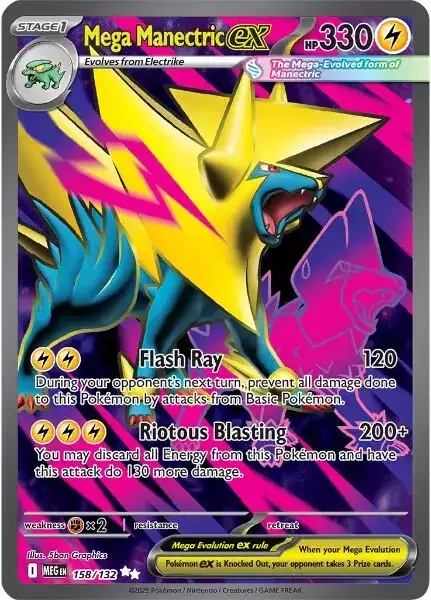 Karta Pokémon: Mega Evolution - 158 - Mega Manectric ex