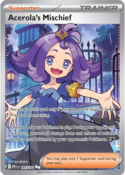 Karta Pokémon: Mega Evolution - 165 - Acerola's Mischief