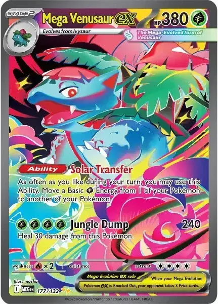 Karta Pokémon: Mega Evolution - 177 - Mega Venusaur ex