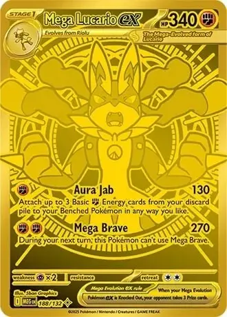 Karta Pokémon: Mega Evolution - 188 - Mega Lucario ex