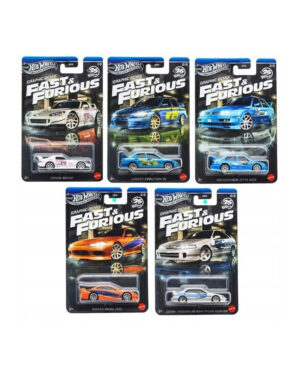 Zestaw Hot Wheels Silver Series Fast & Furious Graphic Remix 5 szt.