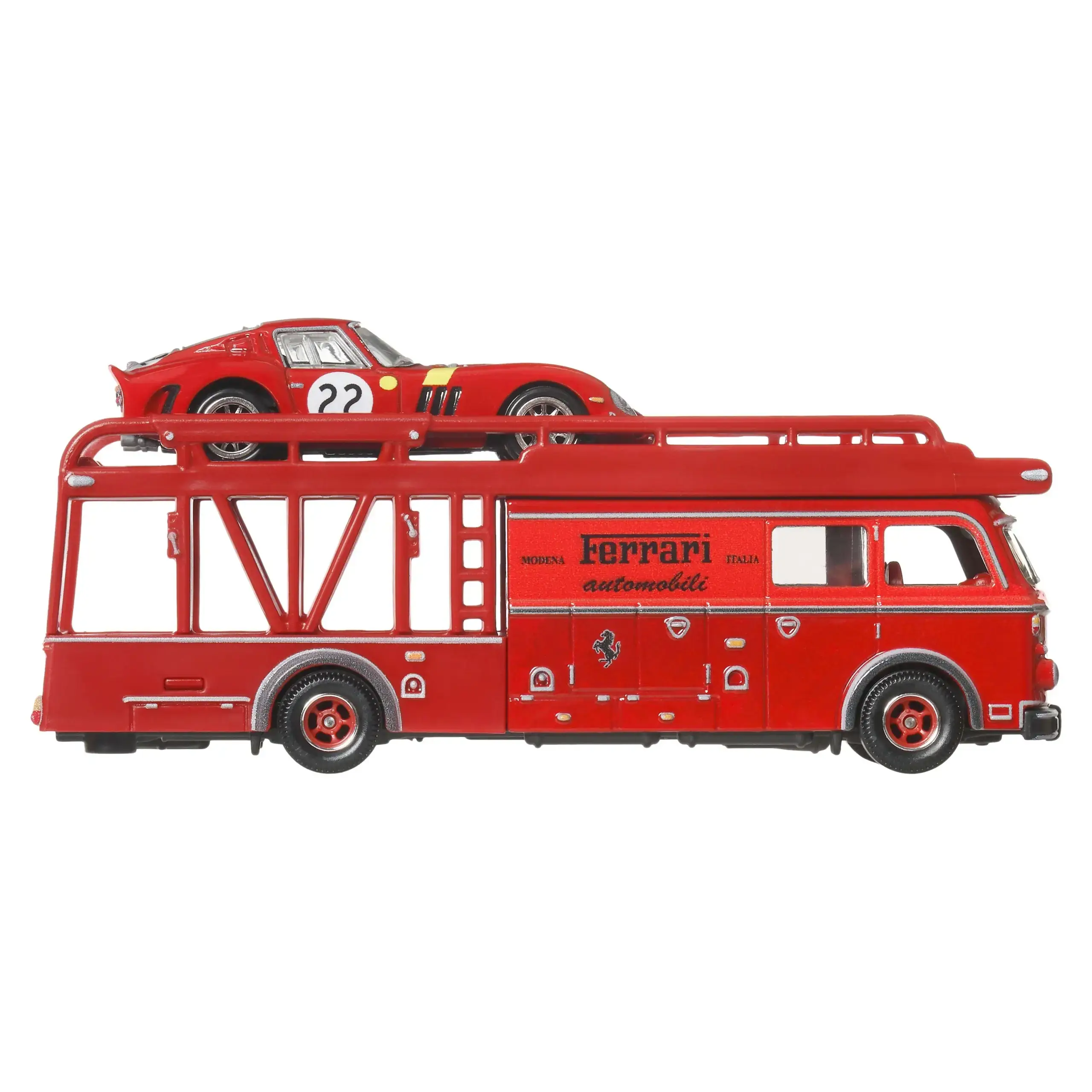 Hot Wheels Team Transport Ferrari 250 GTO & Fiat 642 - obrazek 2