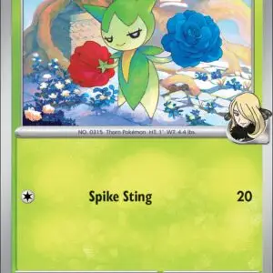 Karta Pokémon: Destined Rivals - 007 - Cynthia's Roselia (Reverse Holo)