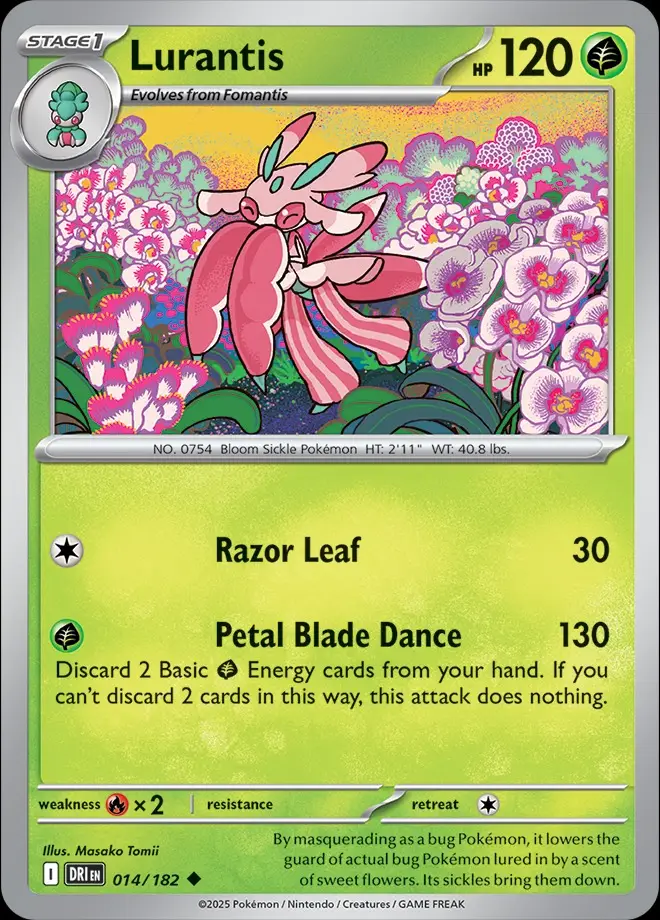 Karta Pokémon: Destined Rivals - 014 - Lurantis